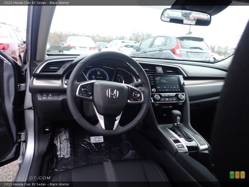 Black Interior Dashboard for the 2020 Honda Civic EX Sedan #136658660