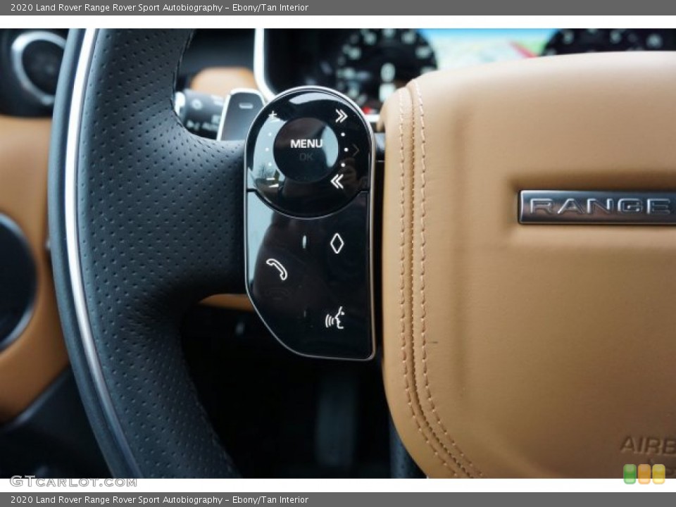 Ebony/Tan Interior Steering Wheel for the 2020 Land Rover Range Rover Sport Autobiography #136660391