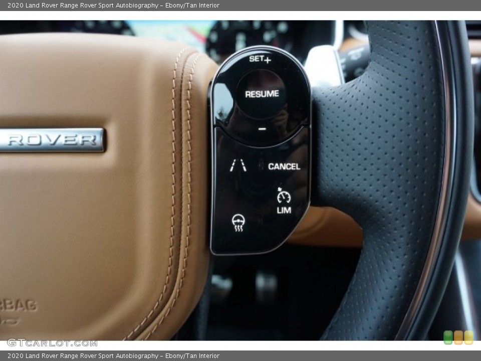 Ebony/Tan Interior Steering Wheel for the 2020 Land Rover Range Rover Sport Autobiography #136660418