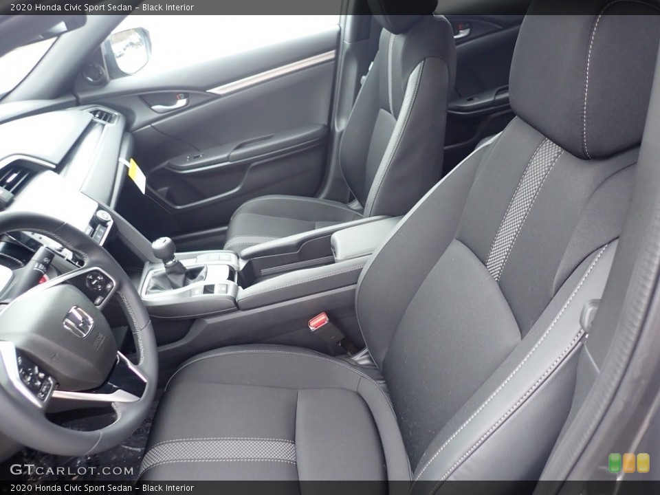 Black Interior Photo for the 2020 Honda Civic Sport Sedan #136661721