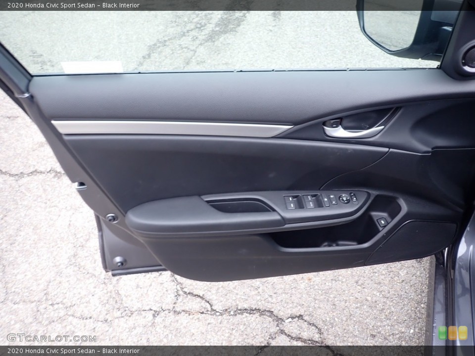 Black Interior Door Panel for the 2020 Honda Civic Sport Sedan #136661792