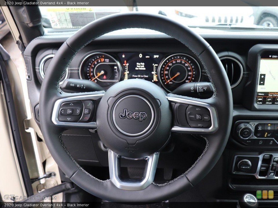 Black Interior Steering Wheel for the 2020 Jeep Gladiator Overland 4x4 #136663176