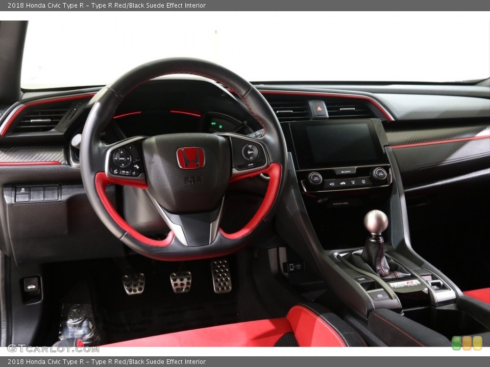 Type R Red/Black Suede Effect Interior Dashboard for the 2018 Honda Civic Type R #136670444