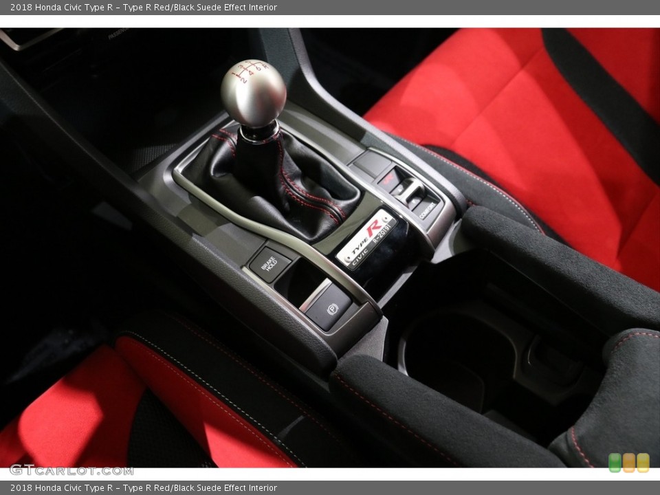 Type R Red/Black Suede Effect Interior Transmission for the 2018 Honda Civic Type R #136670474