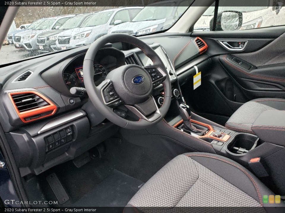 Gray Sport Interior Front Seat for the 2020 Subaru Forester 2.5i Sport #136672276