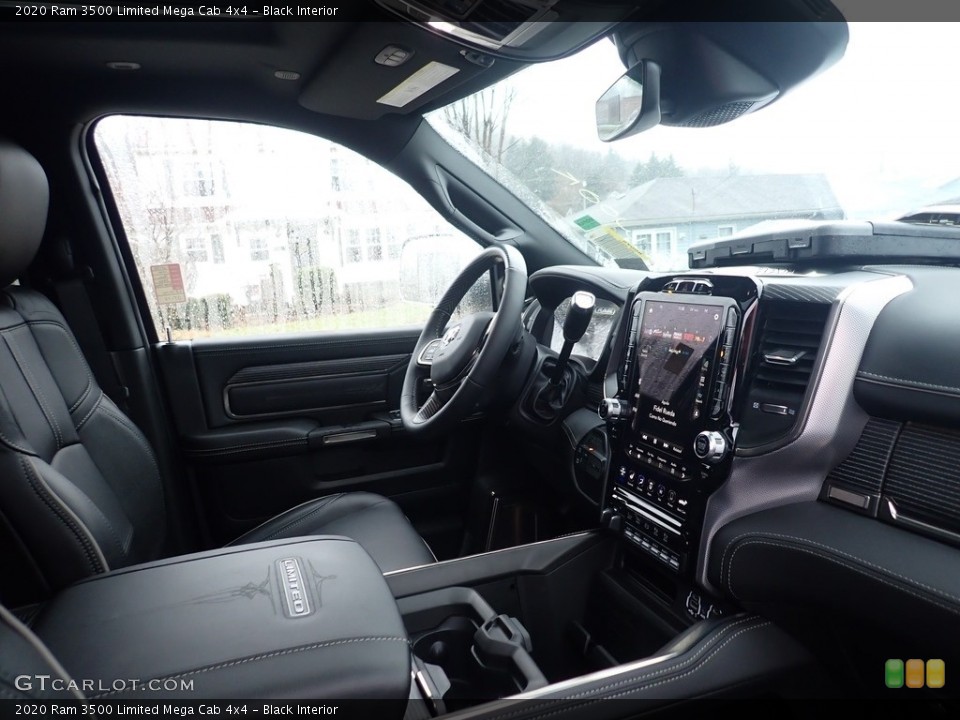 Black Interior Front Seat for the 2020 Ram 3500 Limited Mega Cab 4x4 #136672576