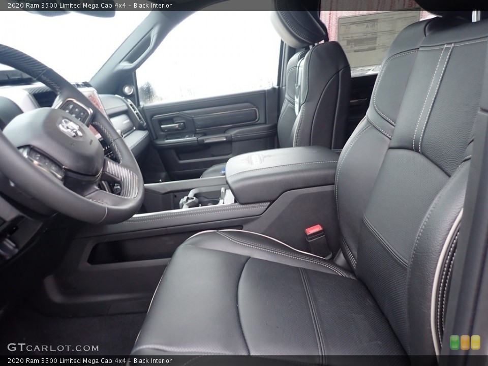 Black Interior Photo for the 2020 Ram 3500 Limited Mega Cab 4x4 #136672619