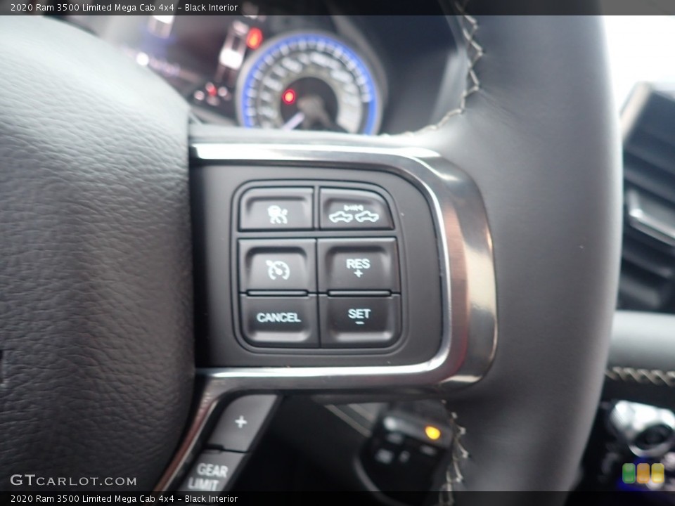 Black Interior Steering Wheel for the 2020 Ram 3500 Limited Mega Cab 4x4 #136672738
