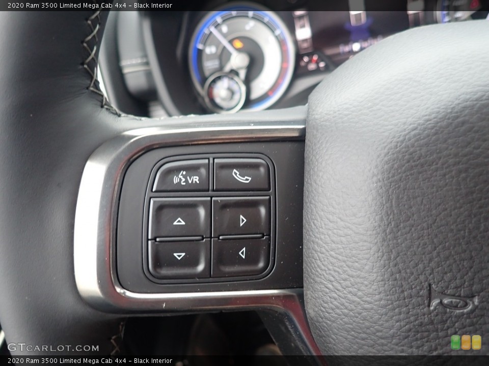 Black Interior Steering Wheel for the 2020 Ram 3500 Limited Mega Cab 4x4 #136672762
