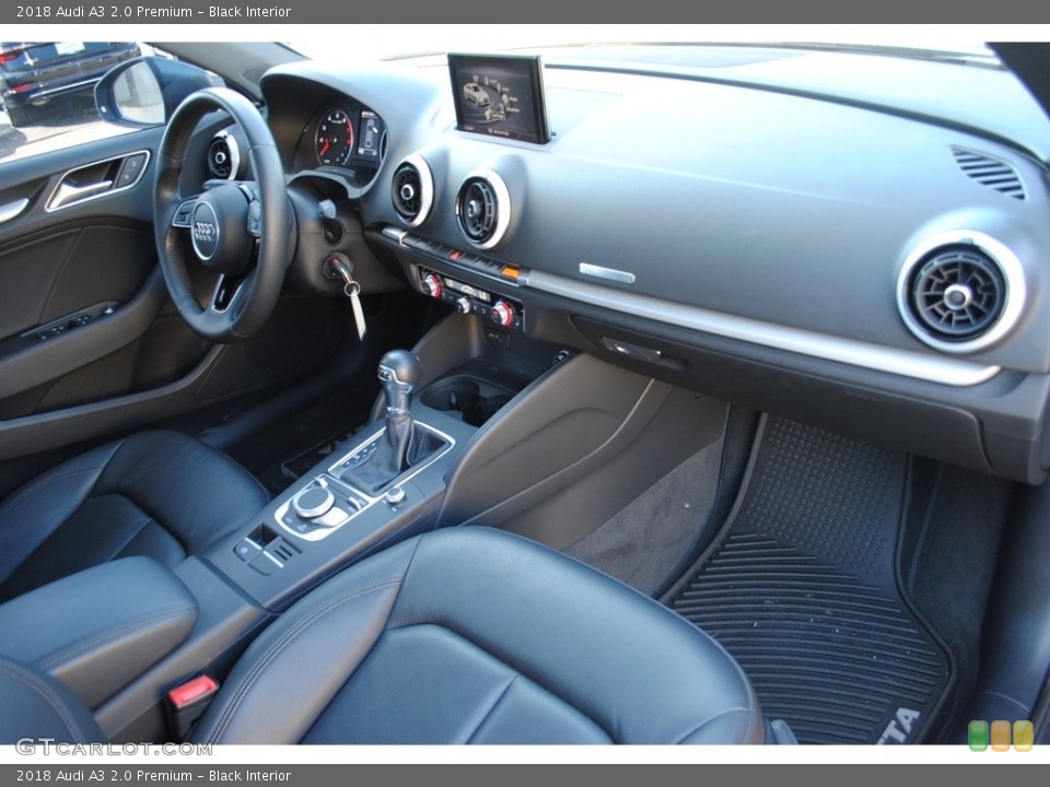 Black Interior Dashboard for the 2018 Audi A3 2.0 Premium #136673305