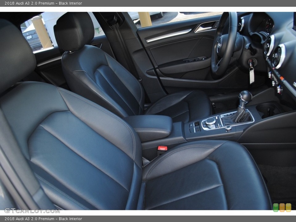 Black Interior Front Seat for the 2018 Audi A3 2.0 Premium #136673329