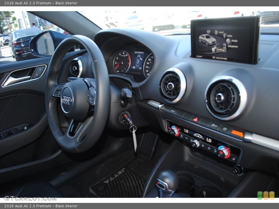 Black Interior Controls for the 2018 Audi A3 2.0 Premium #136673350