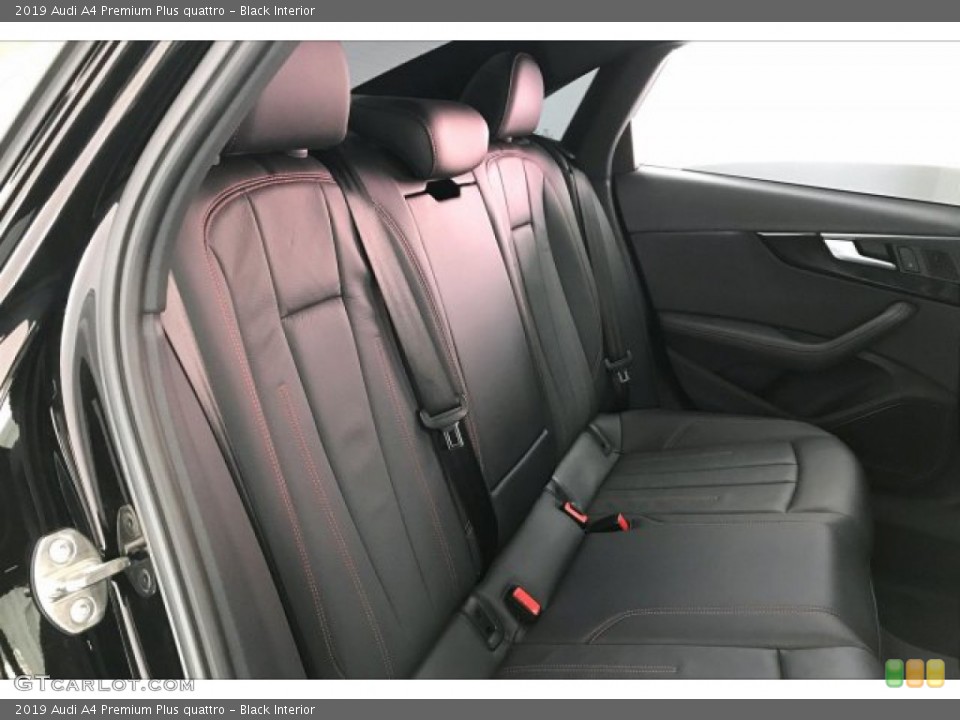 Black Interior Rear Seat for the 2019 Audi A4 Premium Plus quattro #136685263