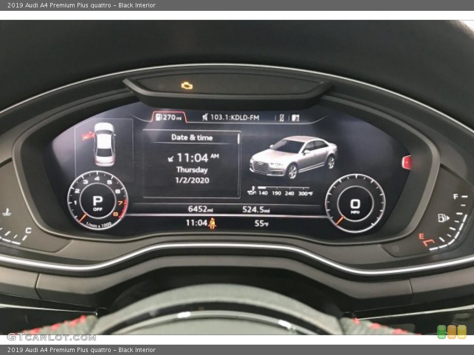 Black Interior Gauges for the 2019 Audi A4 Premium Plus quattro #136685392
