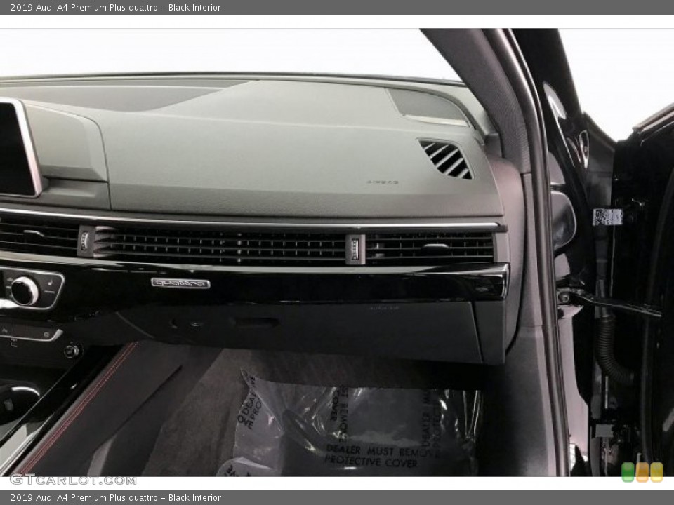 Black Interior Dashboard for the 2019 Audi A4 Premium Plus quattro #136685524