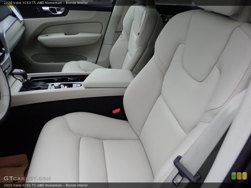 Blonde Interior Front Seat for the 2020 Volvo XC60 T5 AWD Momentum #136685590