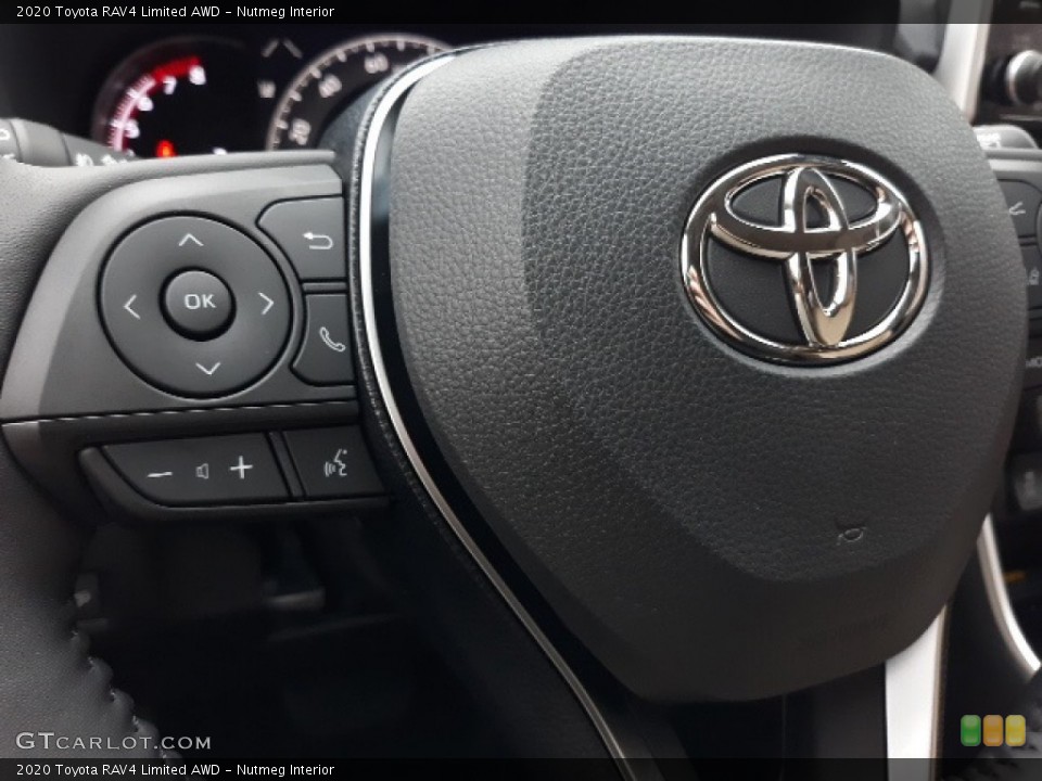 Nutmeg Interior Steering Wheel for the 2020 Toyota RAV4 Limited AWD #136685800