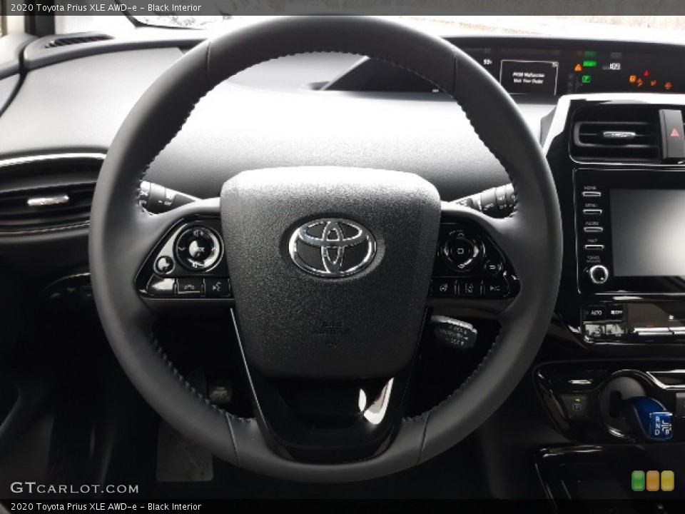 Black Interior Steering Wheel for the 2020 Toyota Prius XLE AWD-e #136687312