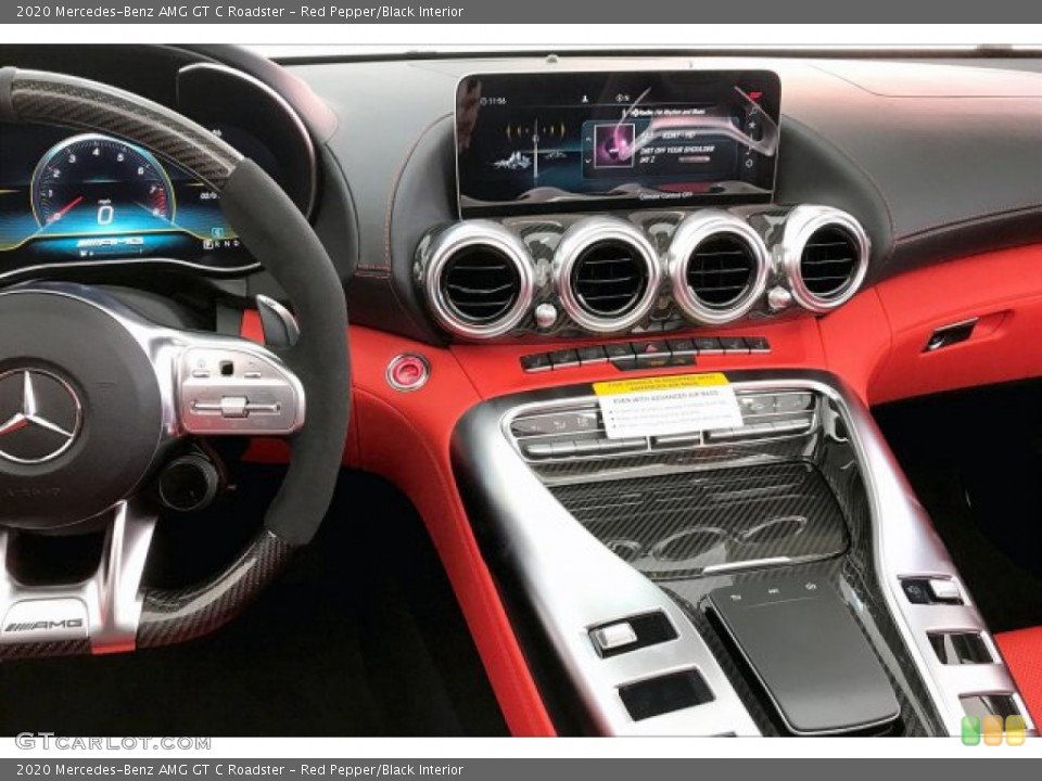Red Pepper/Black Interior Dashboard for the 2020 Mercedes-Benz AMG GT C Roadster #136688911