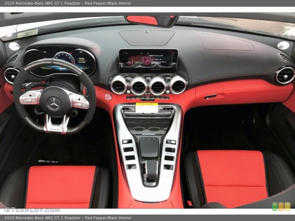 Red Pepper/Black Interior Dashboard for the 2020 Mercedes-Benz AMG GT C Roadster #136688995