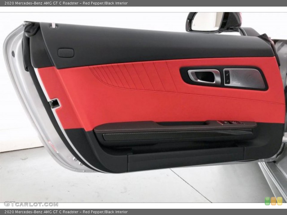 Red Pepper/Black Interior Door Panel for the 2020 Mercedes-Benz AMG GT C Roadster #136689064
