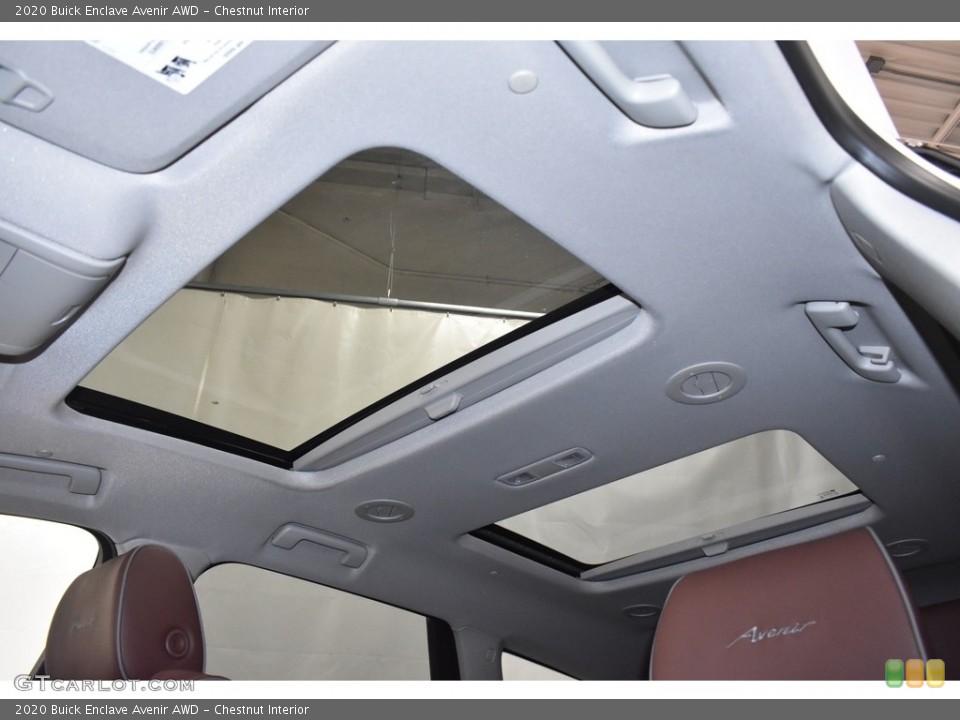 Chestnut Interior Sunroof for the 2020 Buick Enclave Avenir AWD #136690228