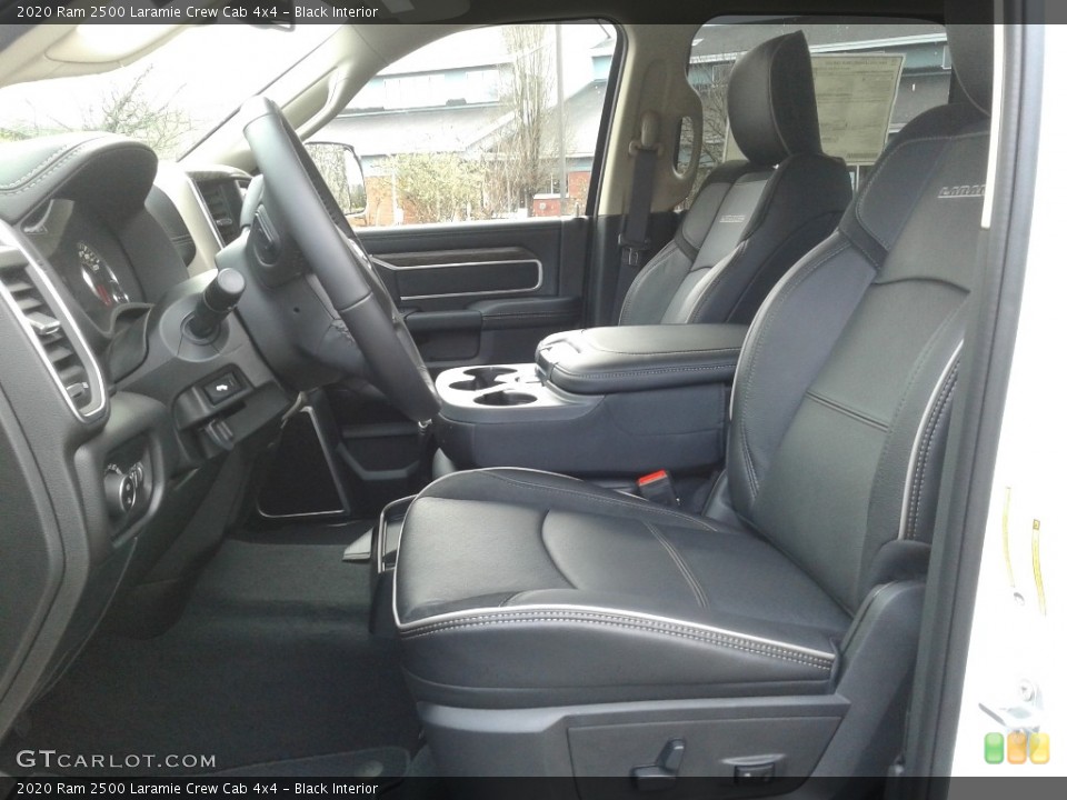 Black Interior Front Seat for the 2020 Ram 2500 Laramie Crew Cab 4x4 #136693029