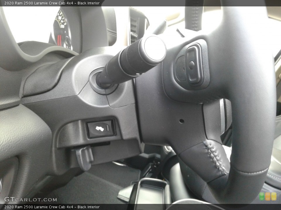 Black Interior Steering Wheel for the 2020 Ram 2500 Laramie Crew Cab 4x4 #136693059