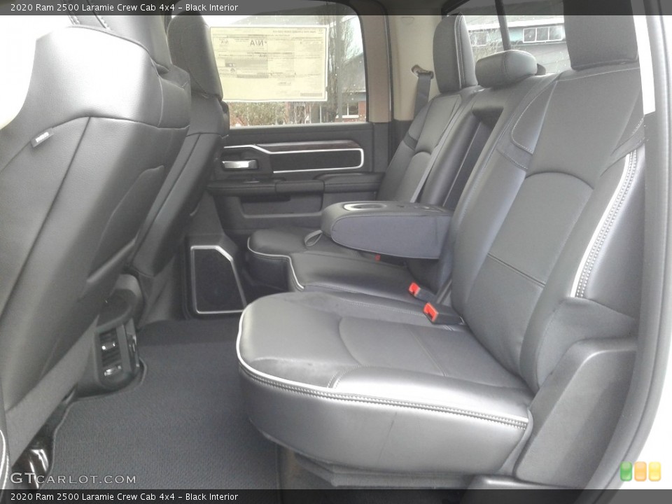 Black Interior Rear Seat for the 2020 Ram 2500 Laramie Crew Cab 4x4 #136693089