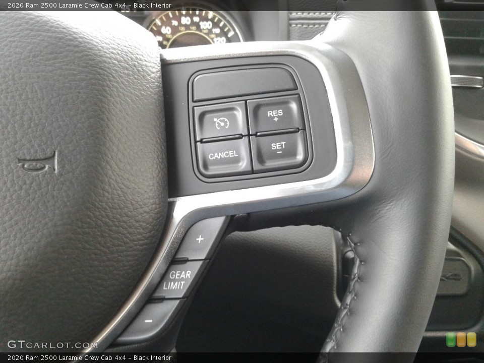 Black Interior Steering Wheel for the 2020 Ram 2500 Laramie Crew Cab 4x4 #136693245