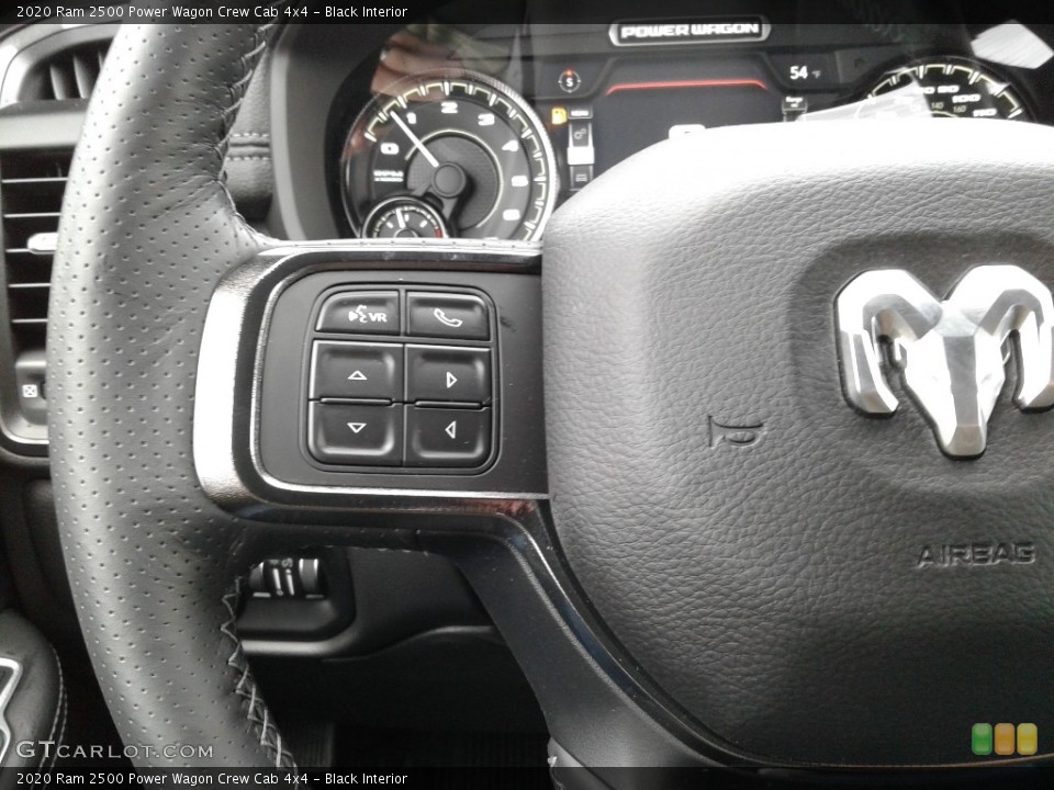 Black Interior Steering Wheel for the 2020 Ram 2500 Power Wagon Crew Cab 4x4 #136693608