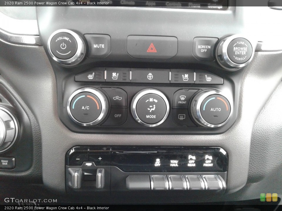 Black Interior Controls for the 2020 Ram 2500 Power Wagon Crew Cab 4x4 #136693689