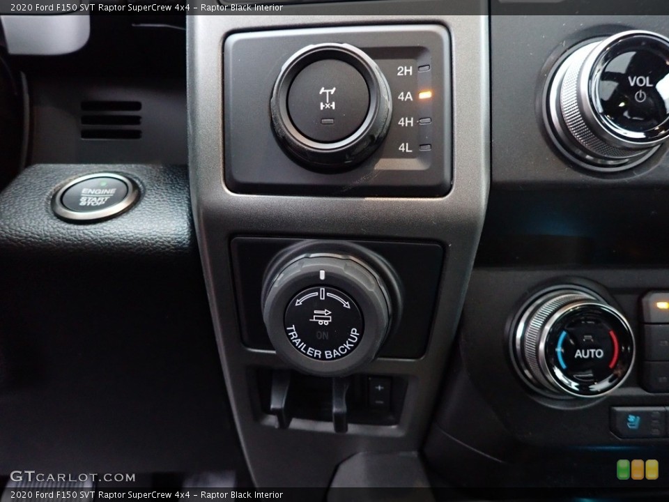 Raptor Black Interior Controls for the 2020 Ford F150 SVT Raptor SuperCrew 4x4 #136695568