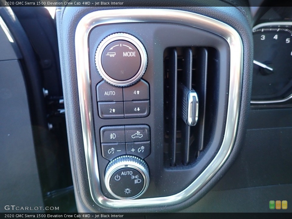 Jet Black Interior Controls for the 2020 GMC Sierra 1500 Elevation Crew Cab 4WD #136699083