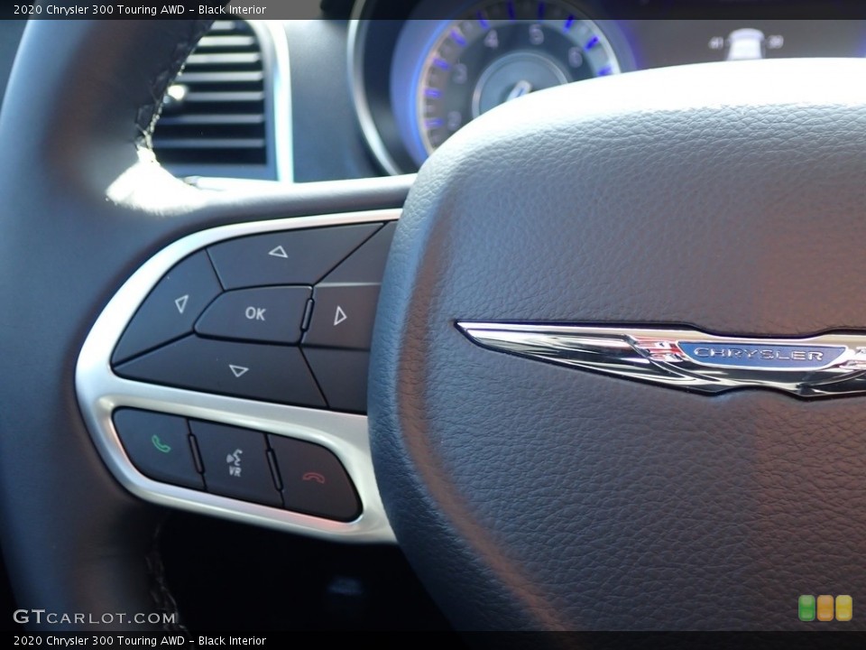 Black Interior Steering Wheel for the 2020 Chrysler 300 Touring AWD #136700751
