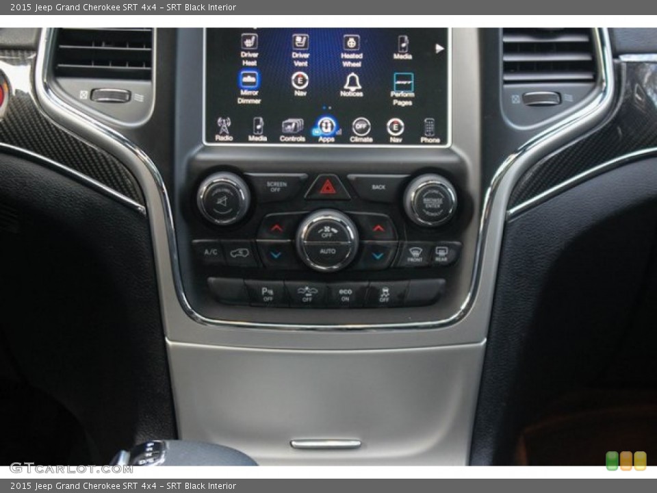 SRT Black Interior Controls for the 2015 Jeep Grand Cherokee SRT 4x4 #136705152