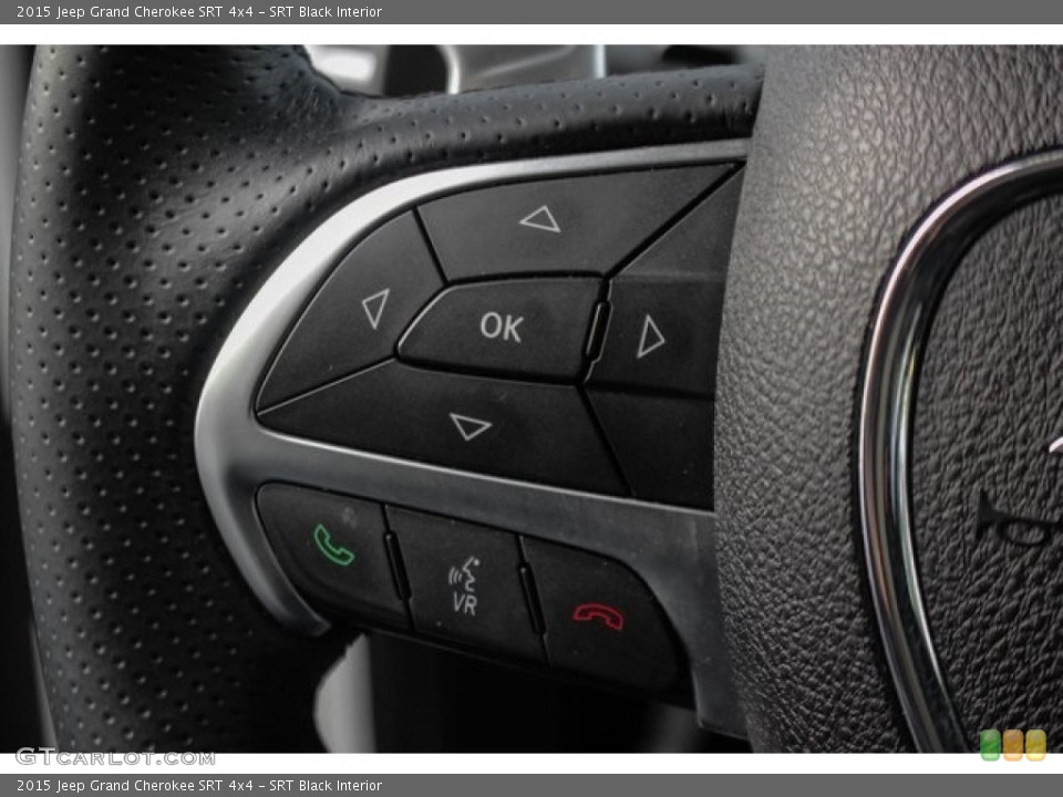 SRT Black Interior Steering Wheel for the 2015 Jeep Grand Cherokee SRT 4x4 #136705212