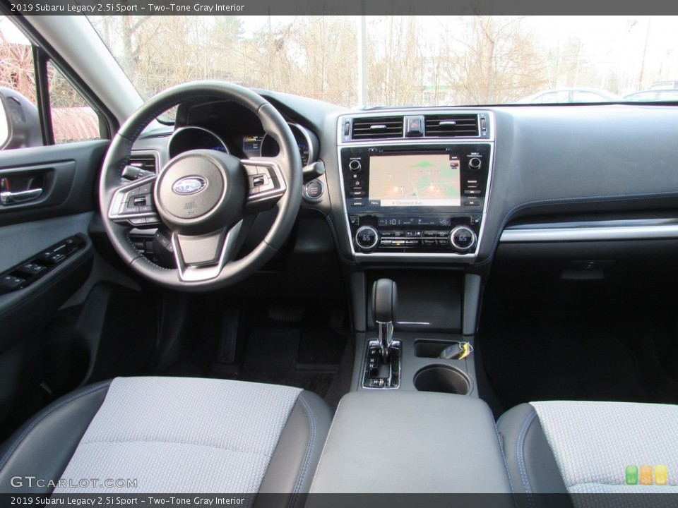 Two-Tone Gray Interior Dashboard for the 2019 Subaru Legacy 2.5i Sport #136708587