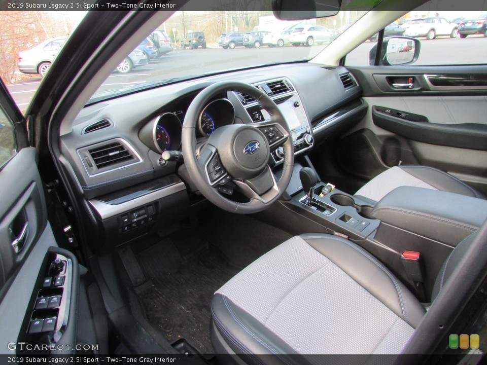 Two-Tone Gray Interior Front Seat for the 2019 Subaru Legacy 2.5i Sport #136708611