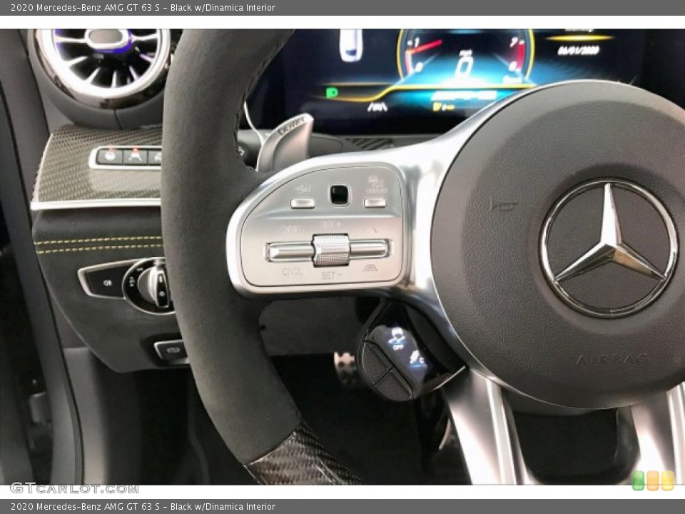 Black w/Dinamica Interior Steering Wheel for the 2020 Mercedes-Benz AMG GT 63 S #136713012