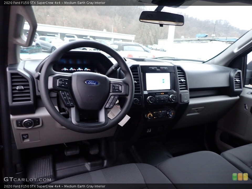 Medium Earth Gray Interior Photo for the 2020 Ford F150 STX SuperCrew 4x4 #136718484