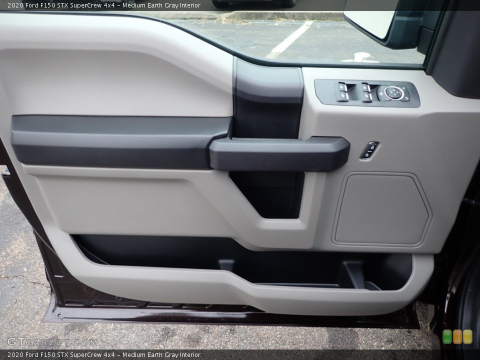 Medium Earth Gray Interior Door Panel for the 2020 Ford F150 STX SuperCrew 4x4 #136718502