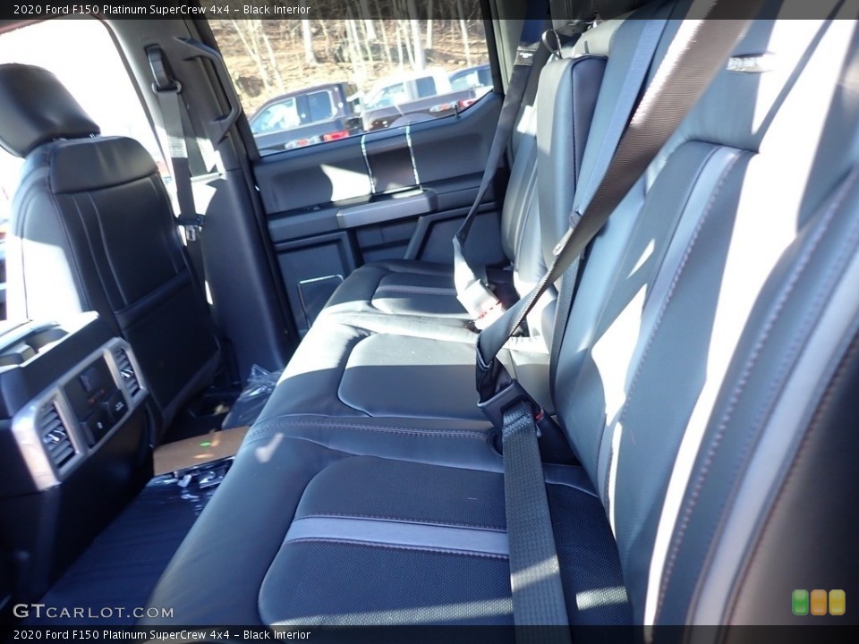 Black Interior Rear Seat for the 2020 Ford F150 Platinum SuperCrew 4x4 #136719168