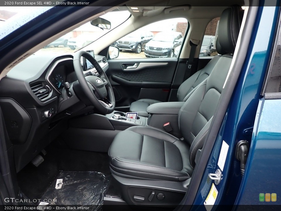 Ebony Black Interior Front Seat for the 2020 Ford Escape SEL 4WD #136719244