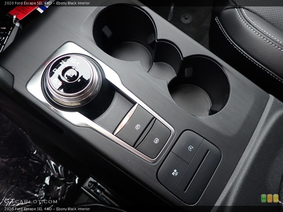 Ebony Black Interior Controls for the 2020 Ford Escape SEL 4WD #136719372