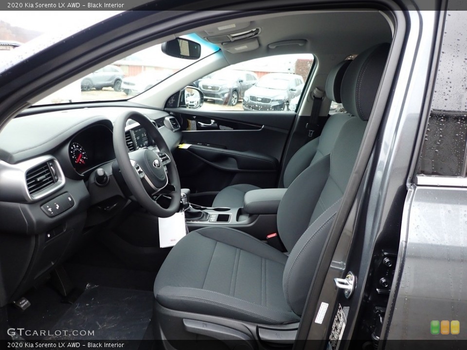 Black Interior Photo for the 2020 Kia Sorento LX AWD #136721823