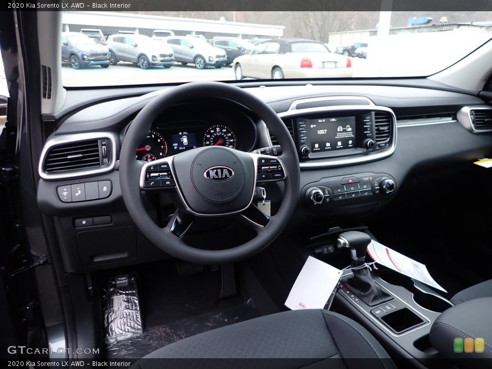 Black Interior Dashboard for the 2020 Kia Sorento LX AWD #136721853