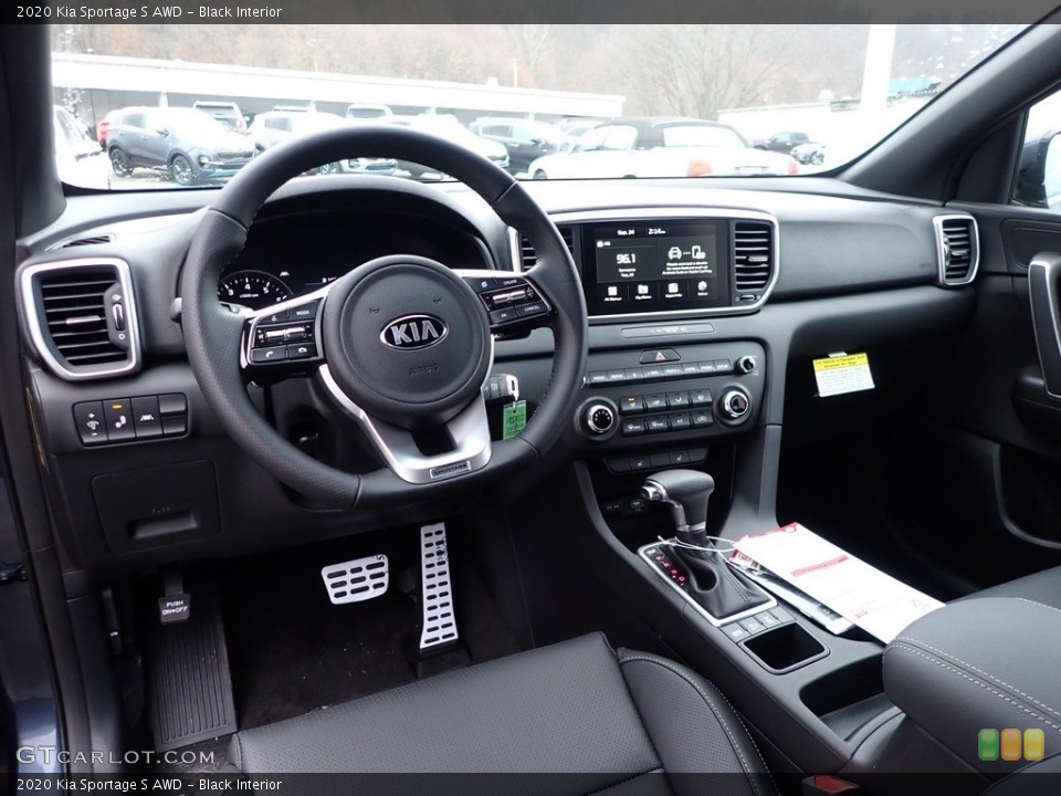 Black Interior Dashboard for the 2020 Kia Sportage S AWD #136723317