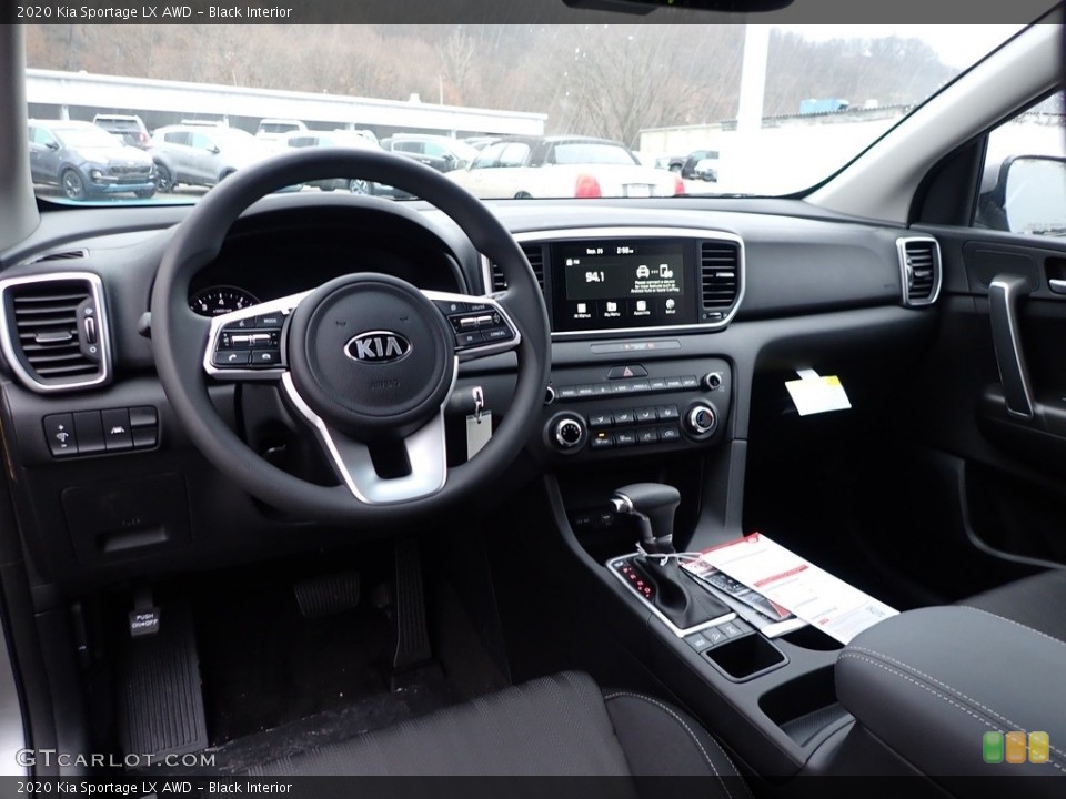Black Interior Front Seat for the 2020 Kia Sportage LX AWD #136723602