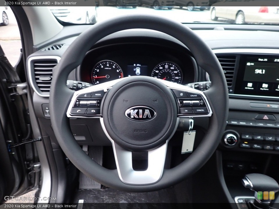 Black Interior Steering Wheel for the 2020 Kia Sportage LX AWD #136723632